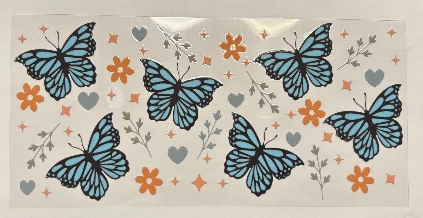 Decal - Blue Butterflies