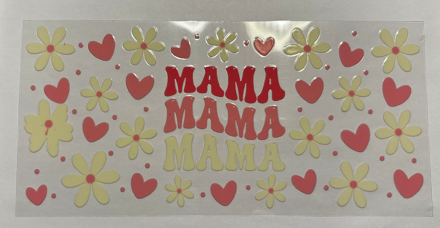 Decal - Mama Flowers