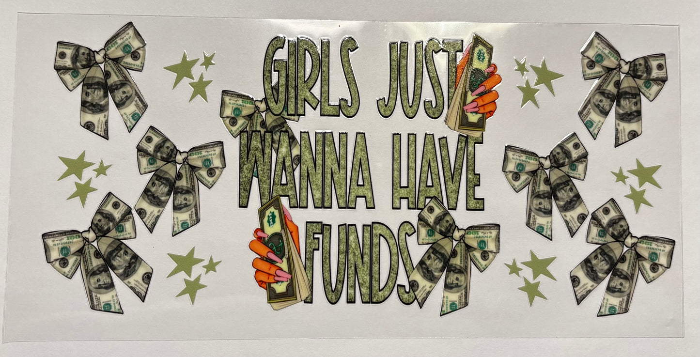 Decal - Girls Just Want Funds