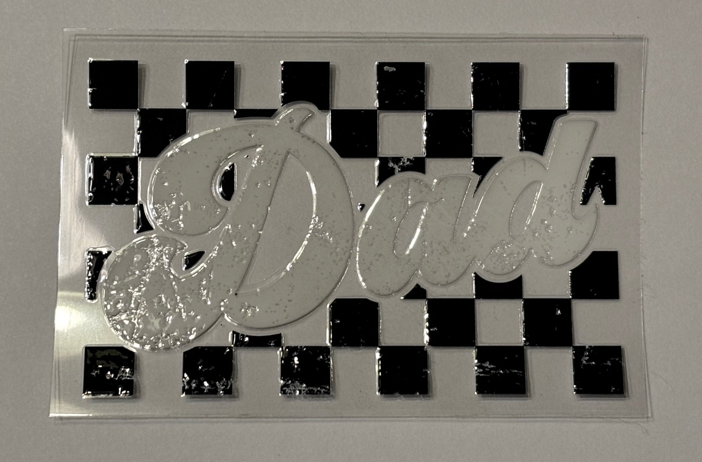 Decal - Checkered Dad