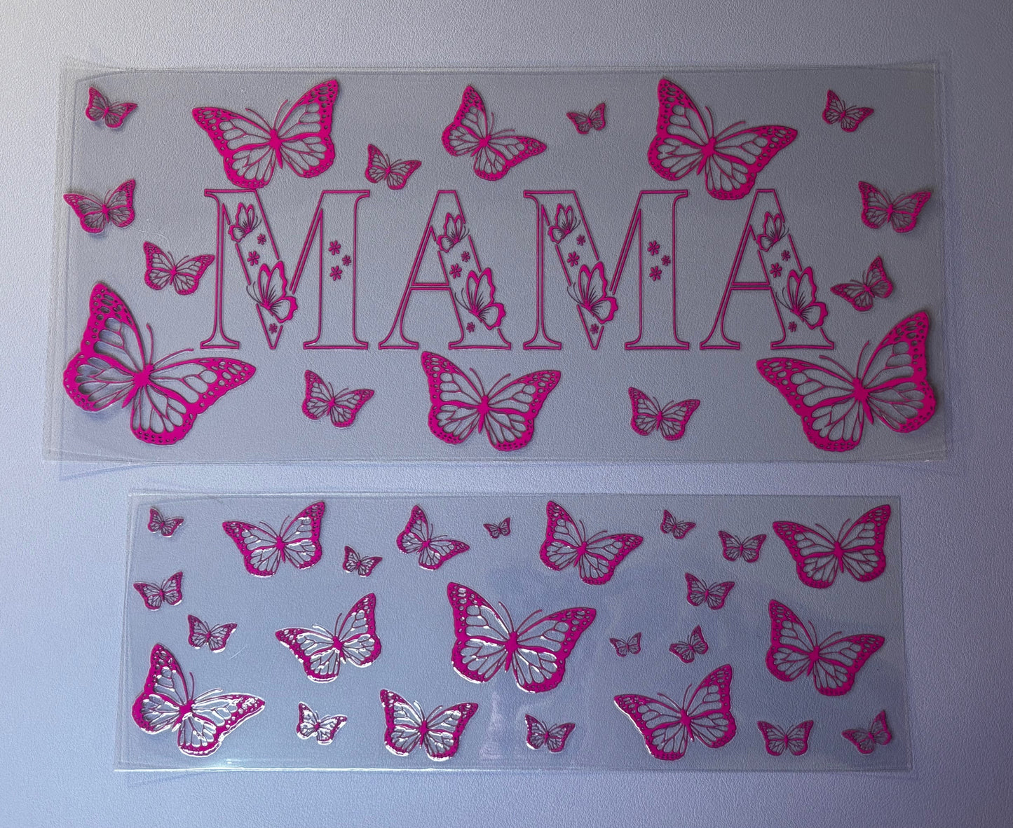 Decal - Mama Pink Butterflies