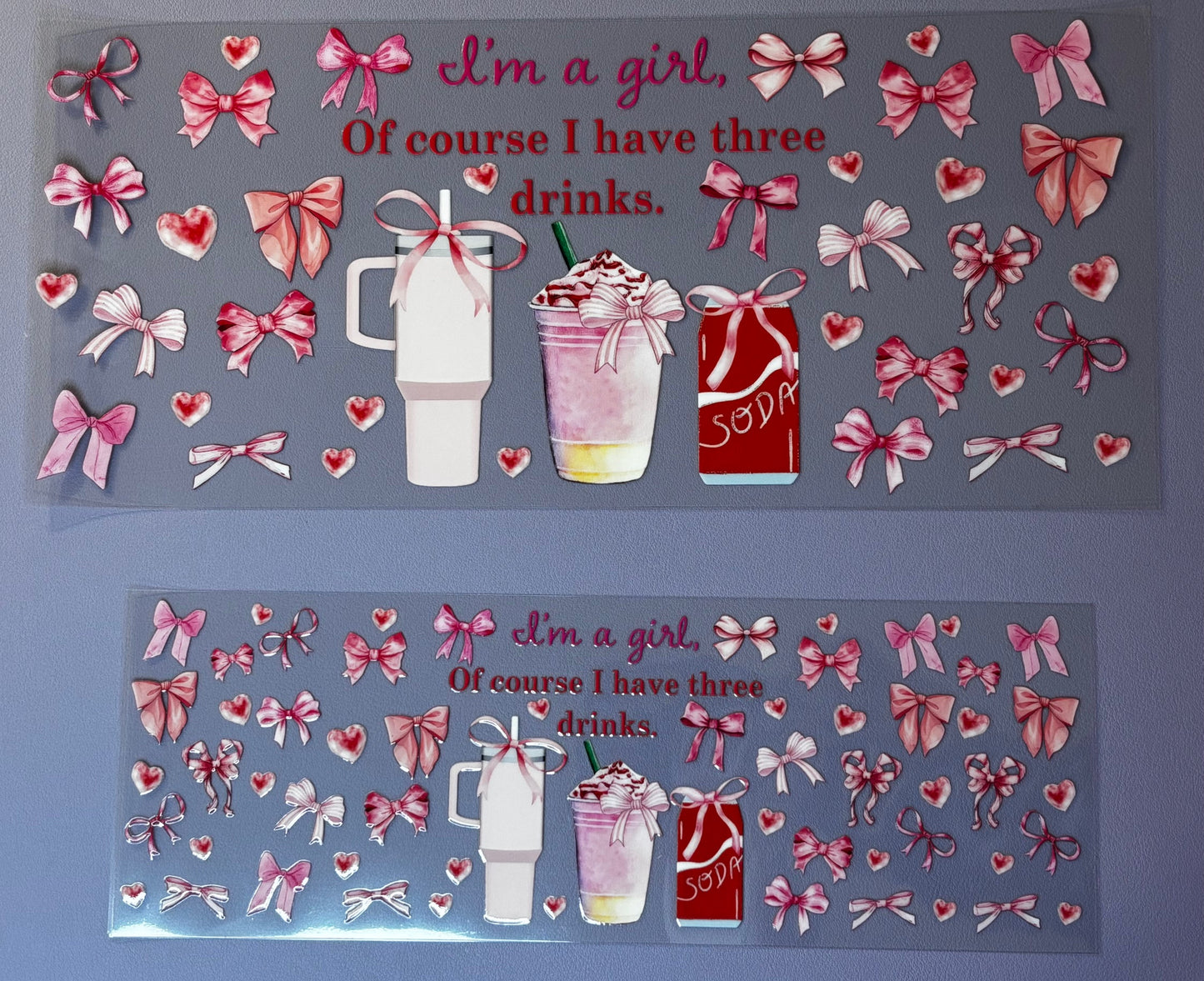 Decal - Three Drinks