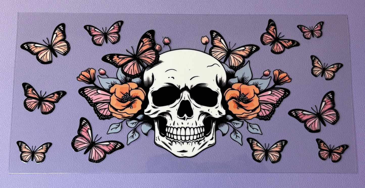 Decal - Flower Skull