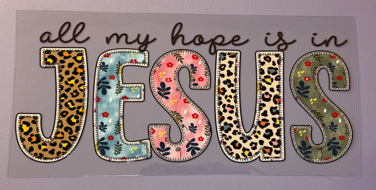 Decal - All My Hope In Jesus