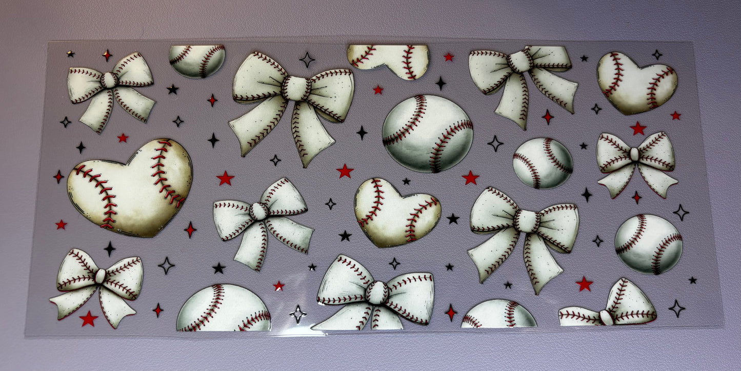 Decal - Baseball Bows