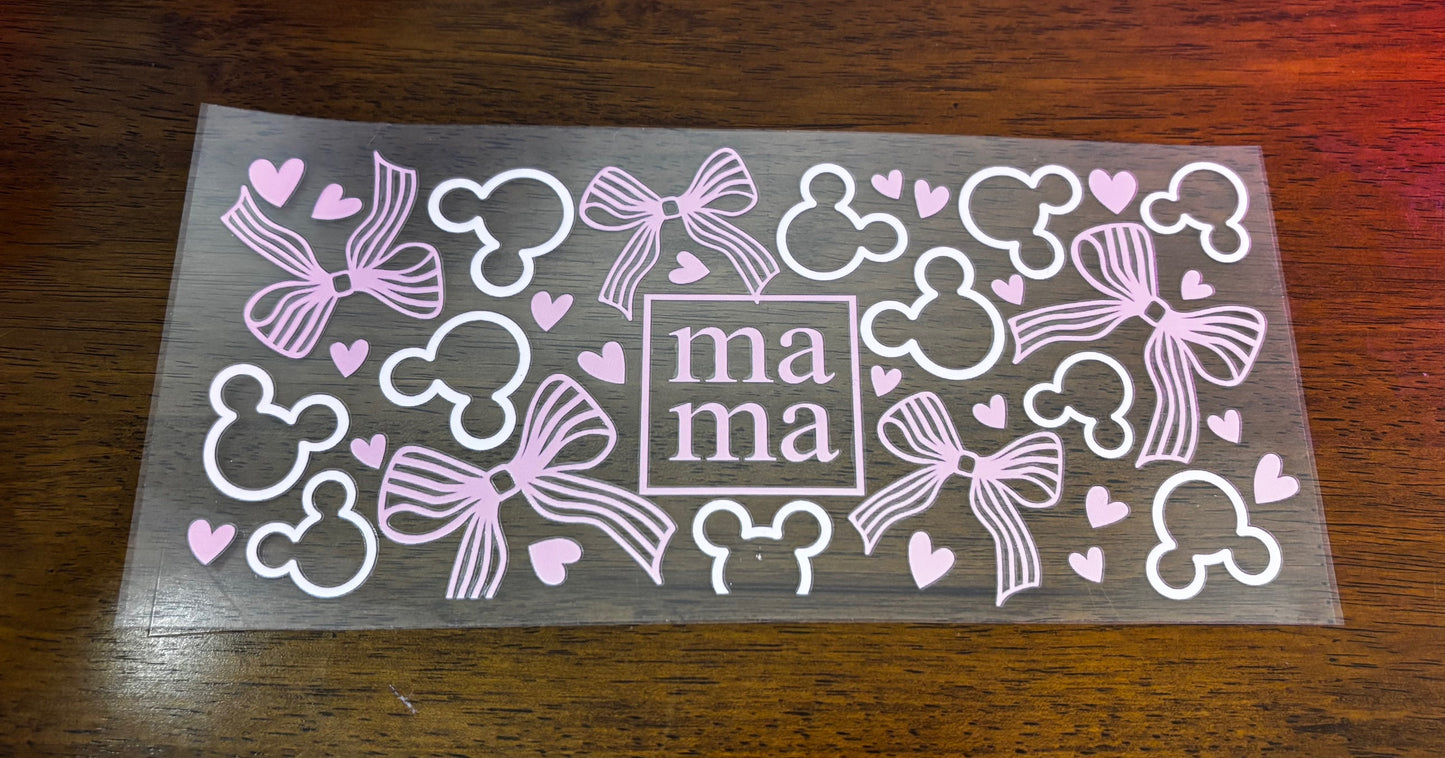 Decal - Mama Pink Mouse