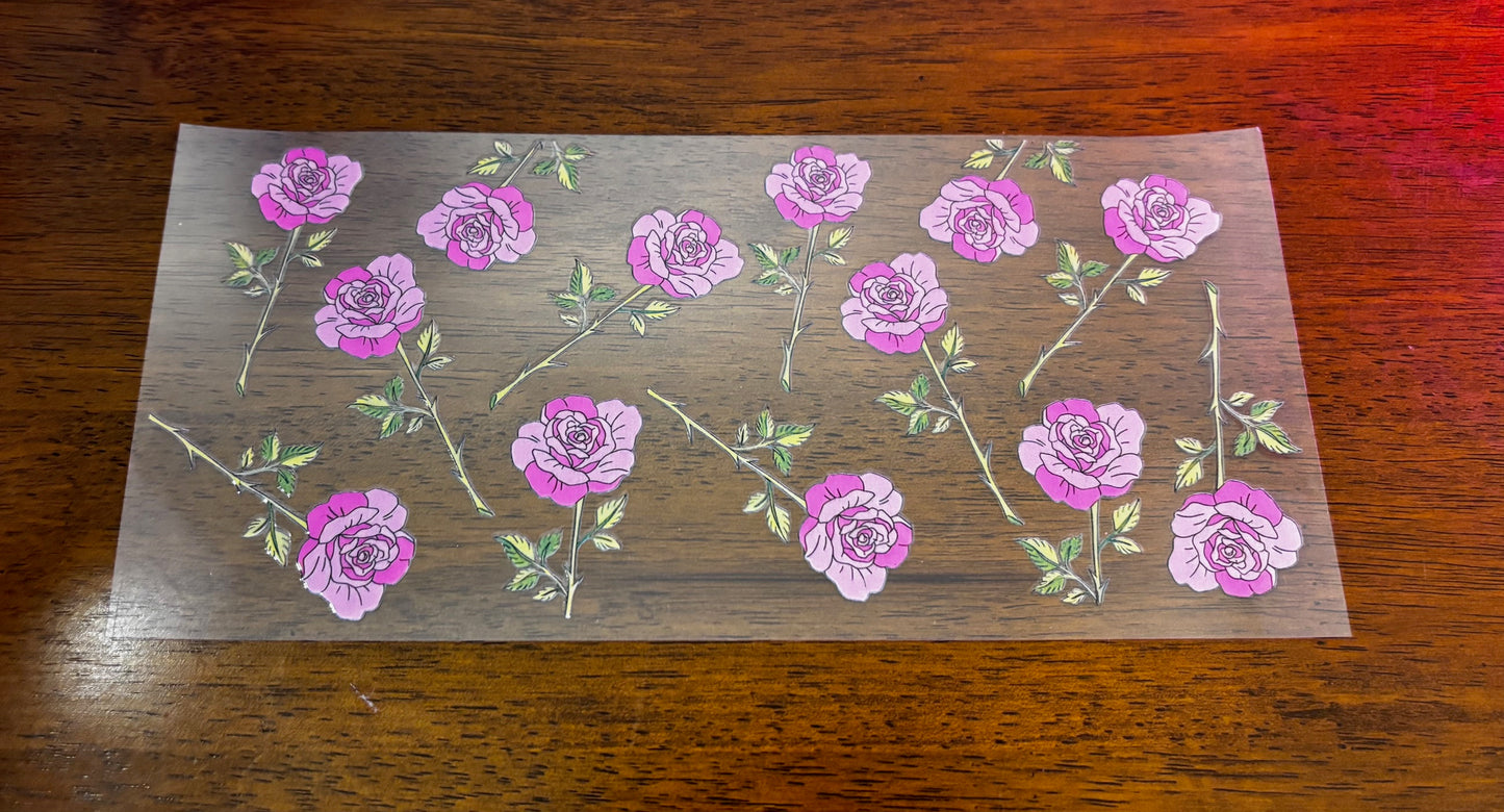 Decal - Pink Roses
