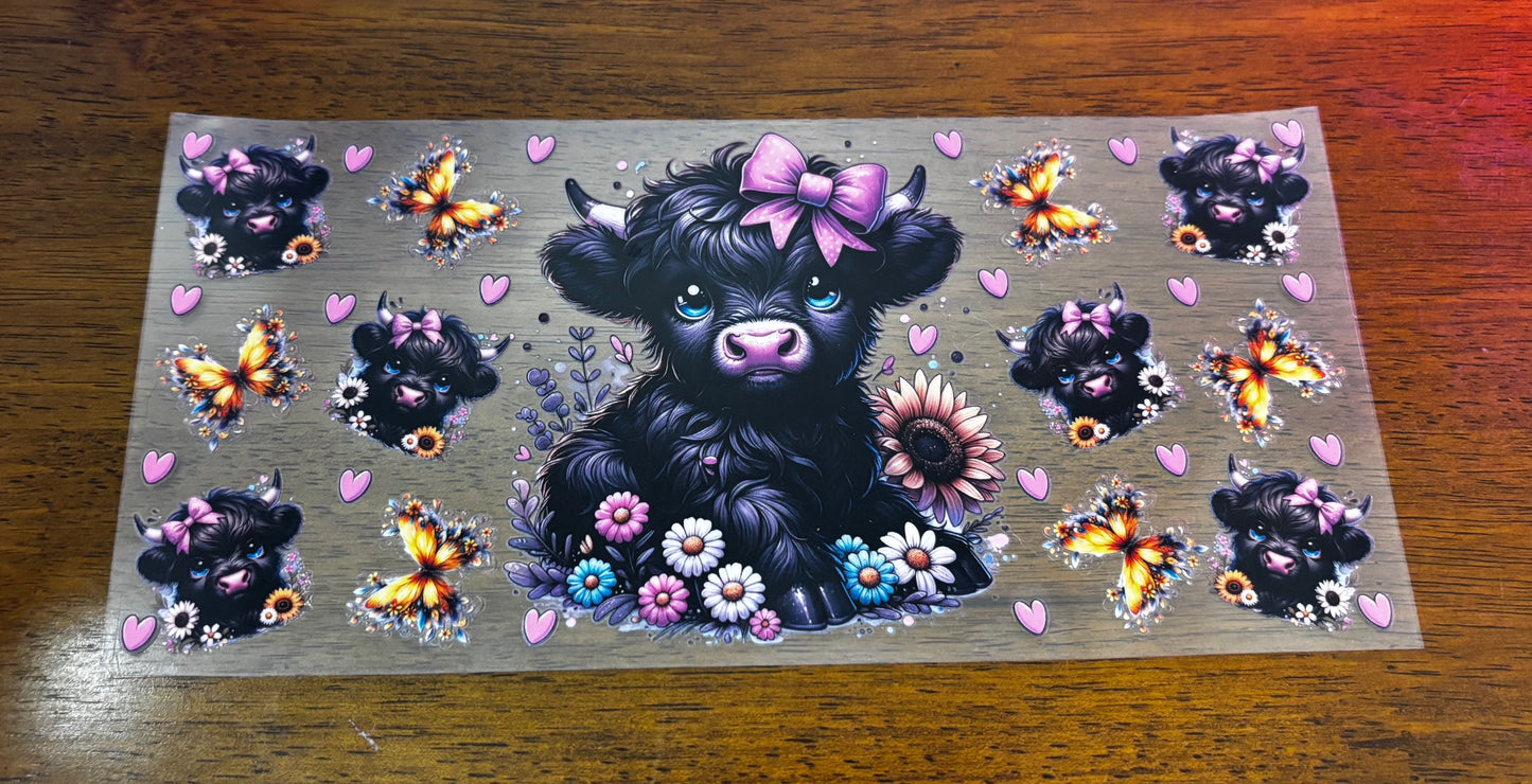Decal - Pretty Black Cow
