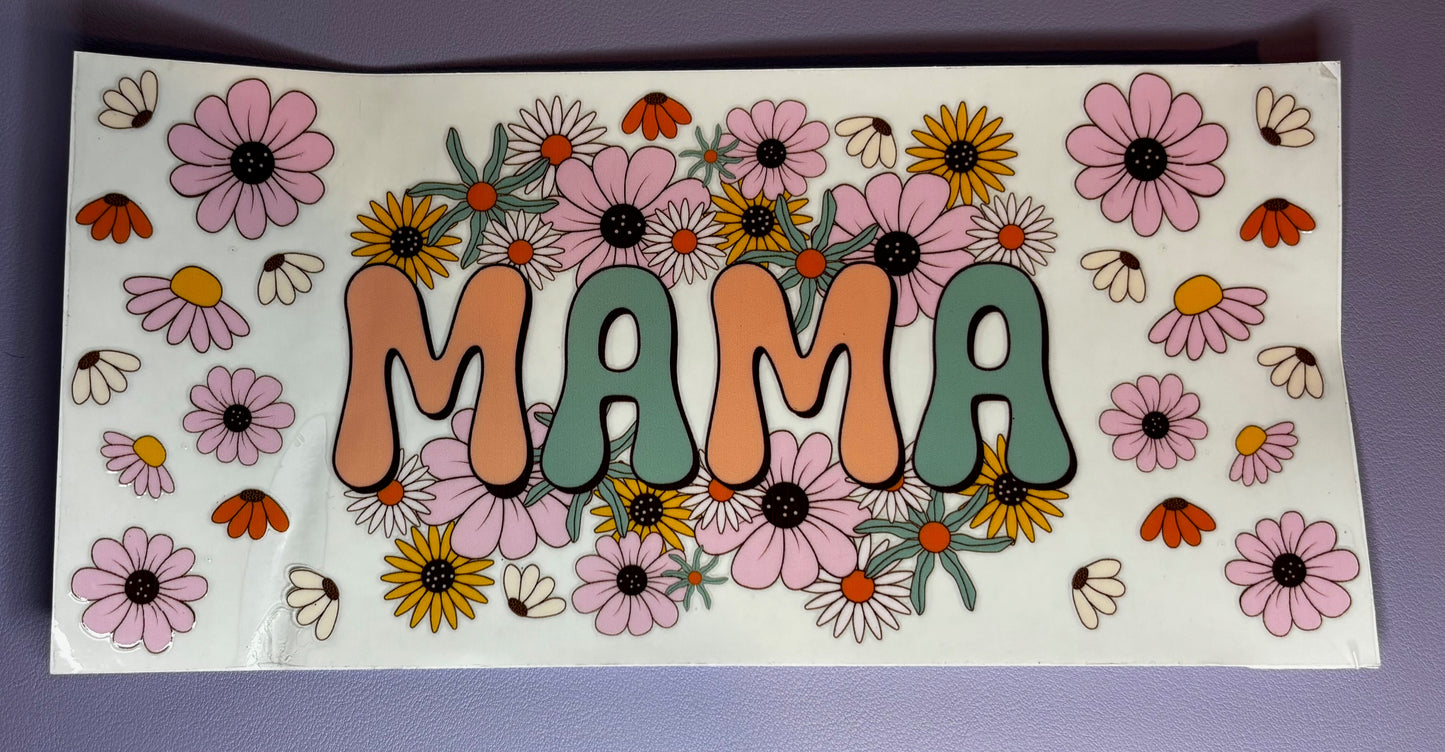 Decal - Mama Pastel Flowers