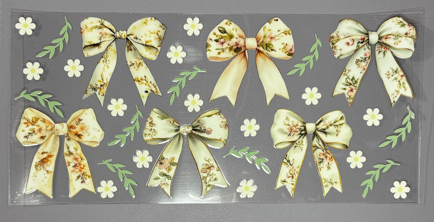 Decal - Floral Bows