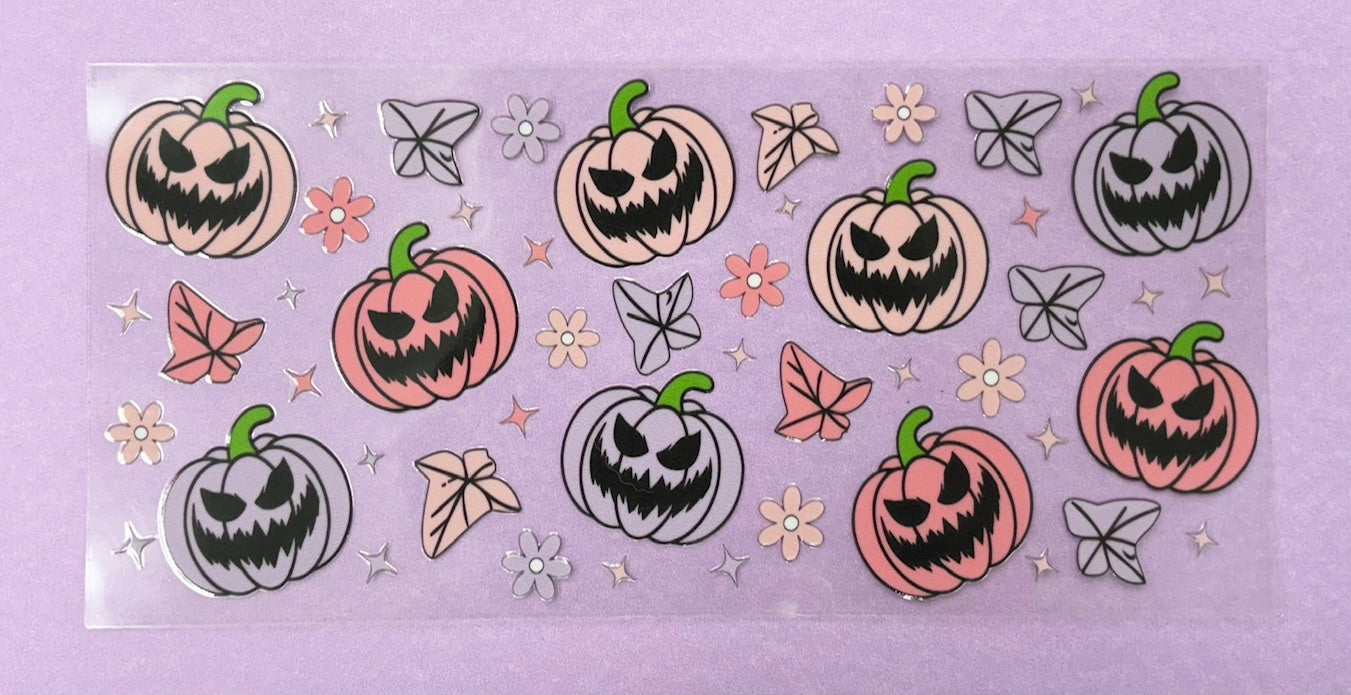 Decal - Pink Purple Pumpkins