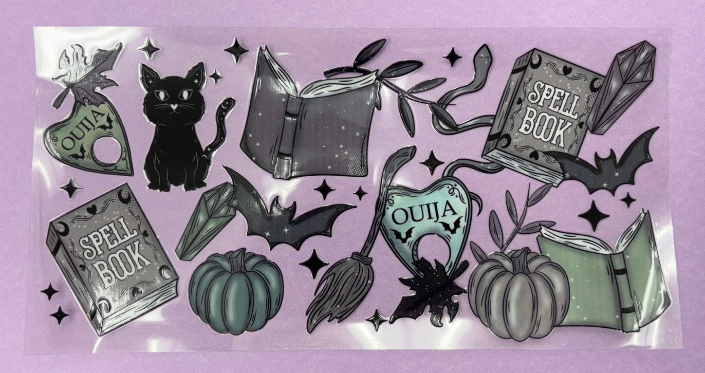 Decal - Black Cat Spell Book