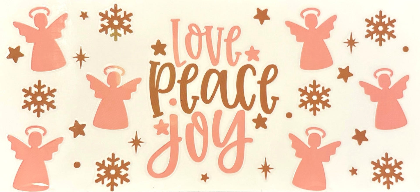 Decal - Peace Love Joy