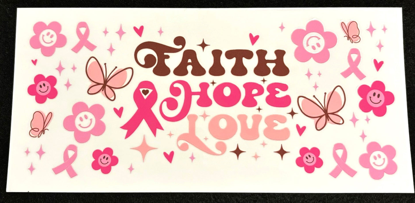 Decal - Faith Hope Love