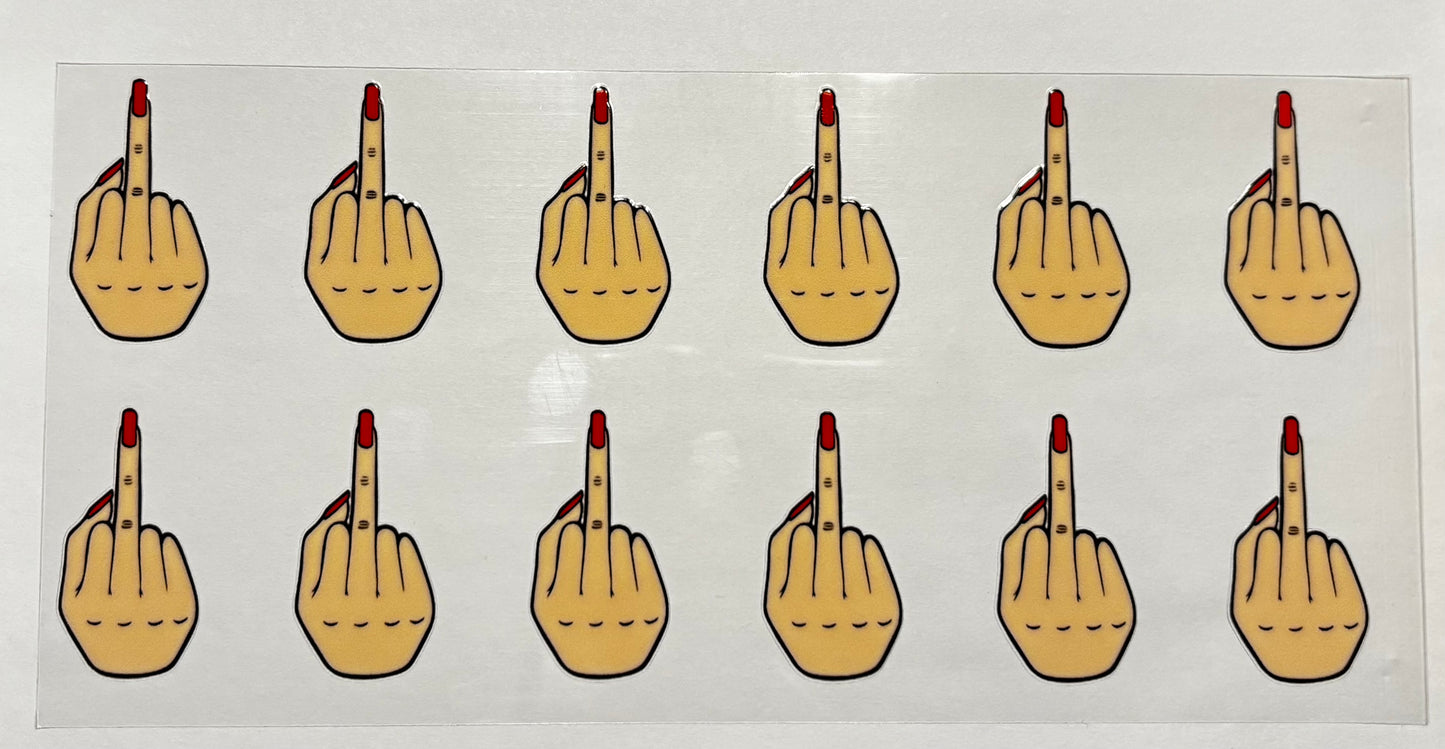 Decal - Middle Fingers