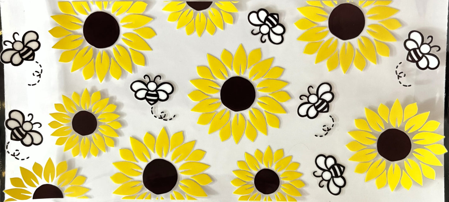 Decal - Sunflowers & Bees