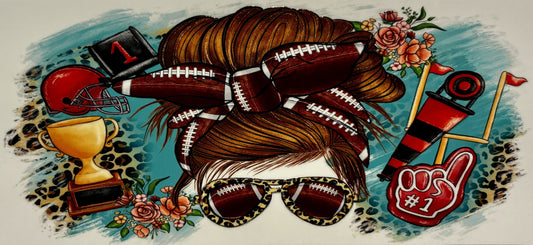 Decal - Football Hair