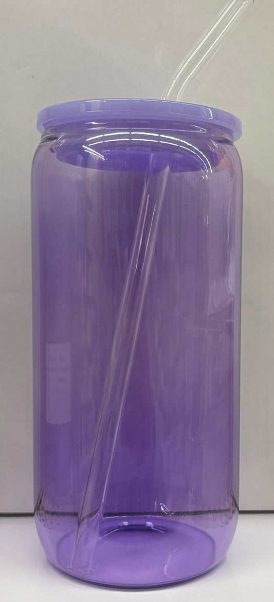 Colored Glass Tumbler - 16oz