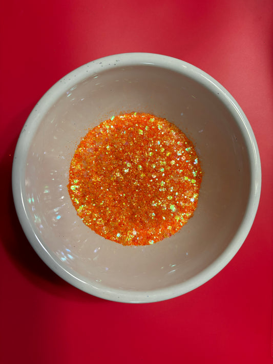 Glitter - Chunky Light Orange