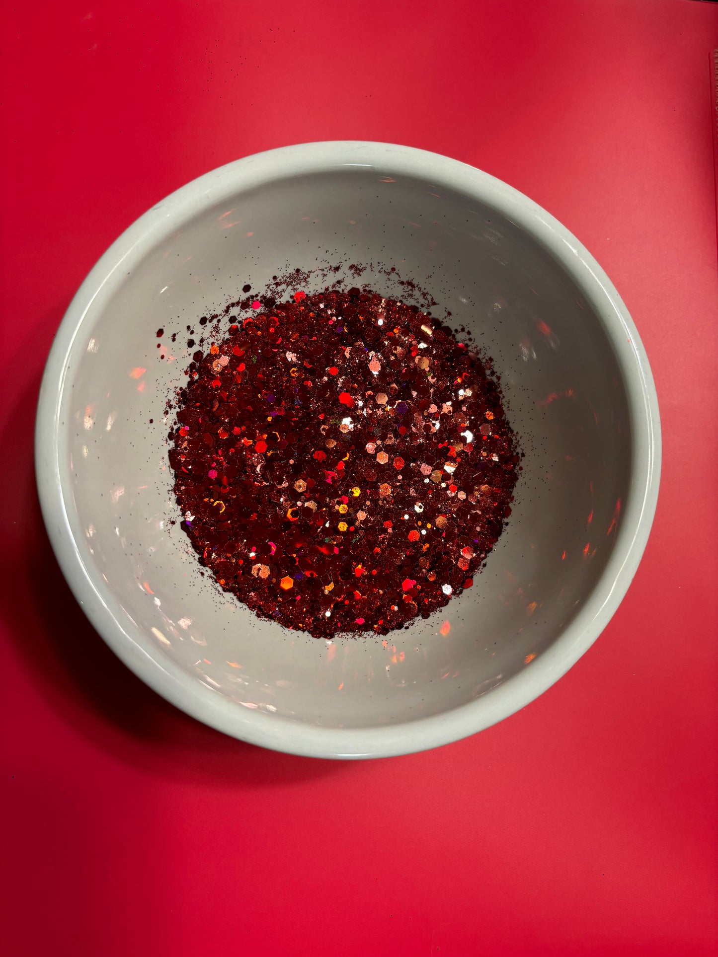 Glitter - Chunky Dark Red