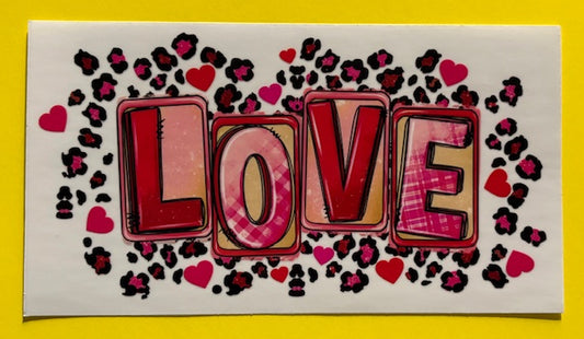 Decal - Cheetah Love