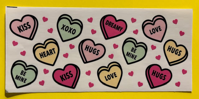 Decal - Candy Hearts
