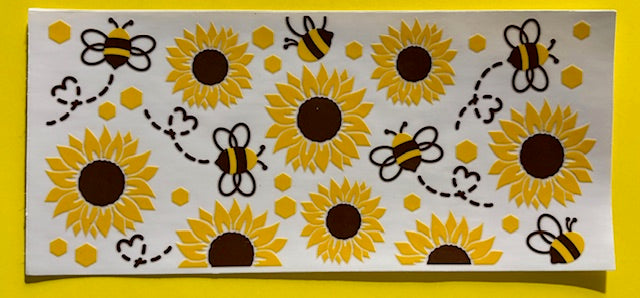 Decal - Bee Sunflower 2