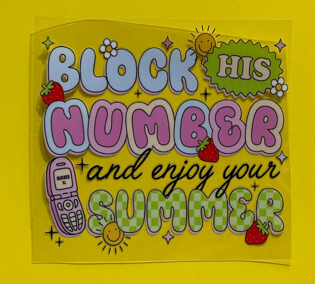 Decal - Block His Number