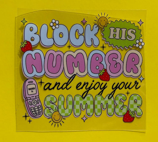 Decal - Block His Number