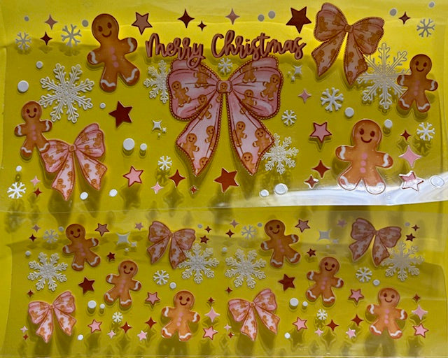 Decal - Gingerbread Snowflakes