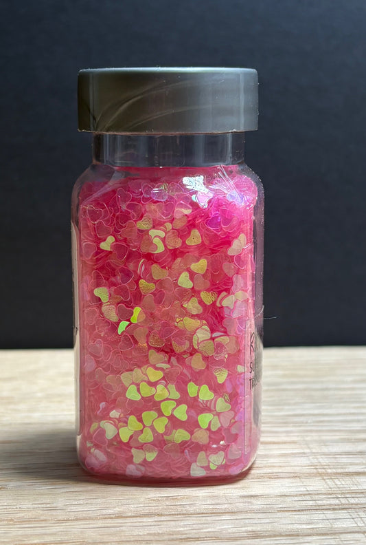 Glitter - Pink Hearts