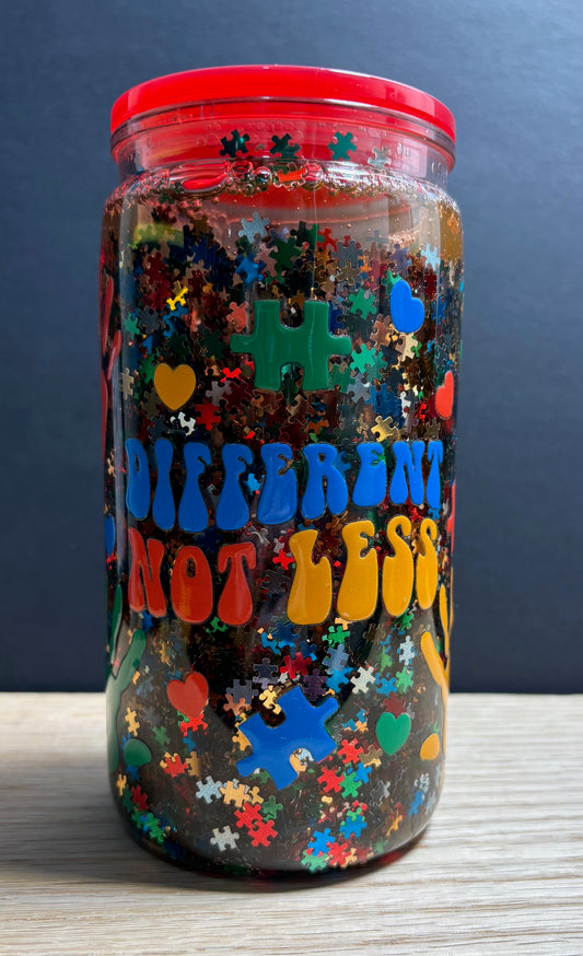 Autism - 16oz Acrylic w/ Colored Lid