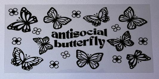 Decal - Antisocial Butterfly