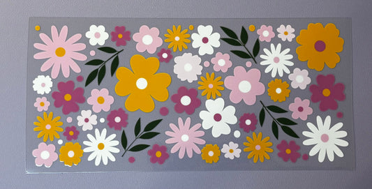 Decal - Purple Flower Mix