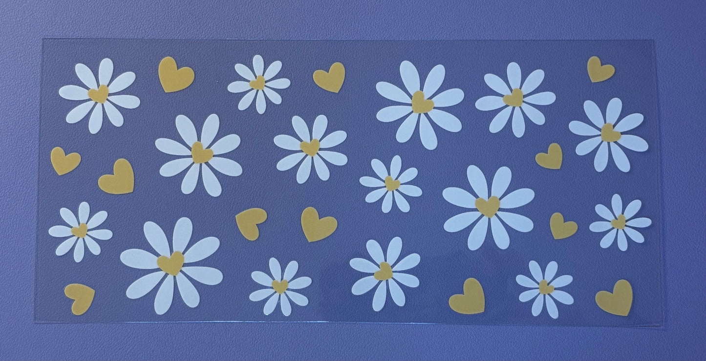 Decal - White Flowers