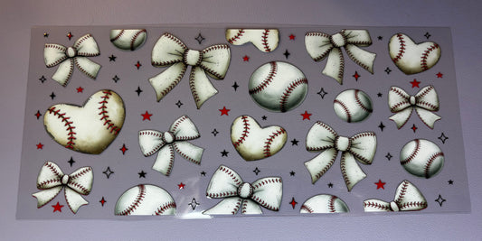 Decal - Baseball Bows