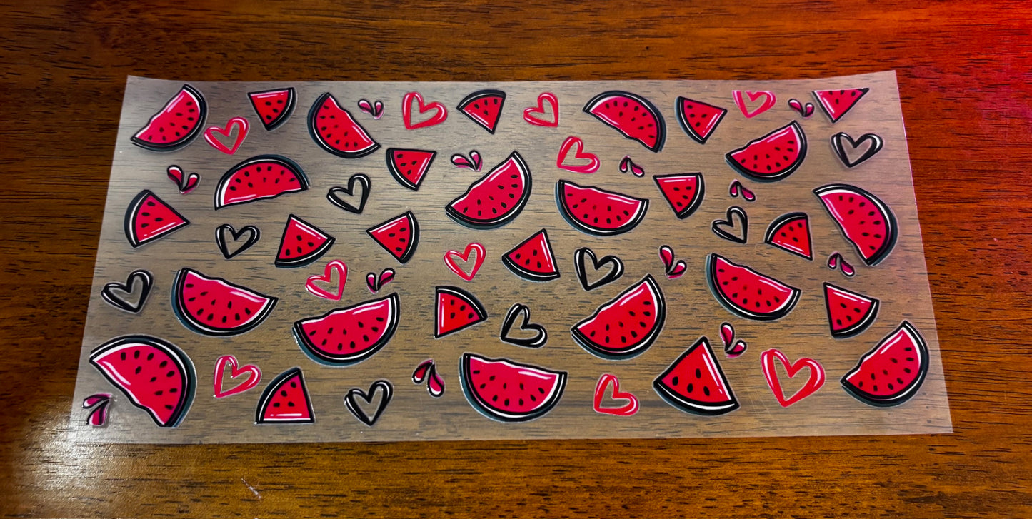 Decal - Watermelon Hearts