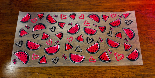 Decal - Watermelon Hearts