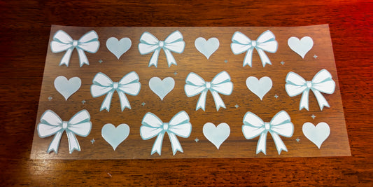 Decal - Blue Bows