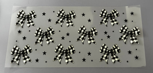 Decal - Checkered Bows