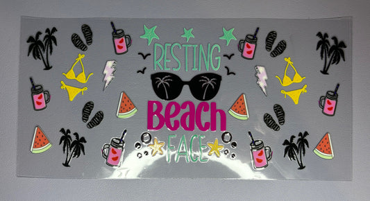 Decal - Resting Beach Face