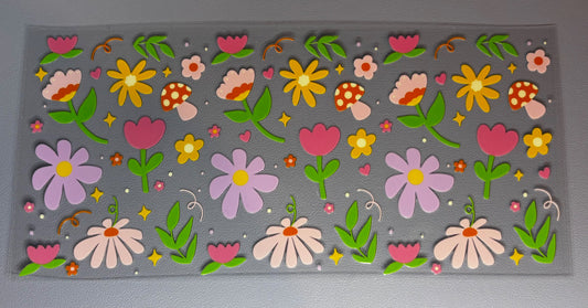 Decal - Shrooms & Flowers
