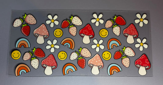 Decal - Shrooms & Strawberries