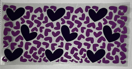 Decal - Purple Hearts
