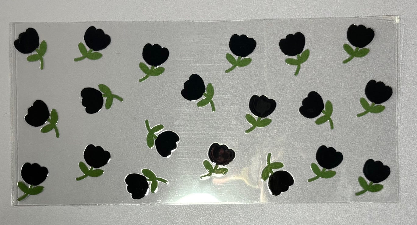 Decal - Black Tulips