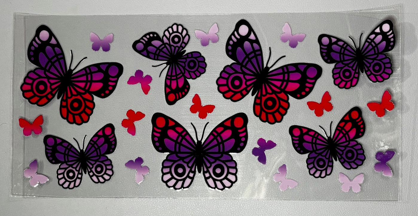 Decal - Purple Pink Butterfly