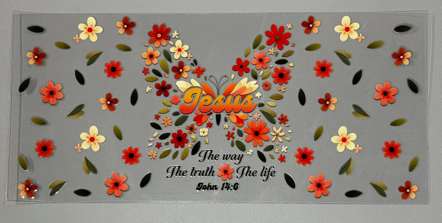 Decal - Jesus Butterfly