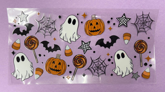 Decal - Pumpkin Ghost Lollipop