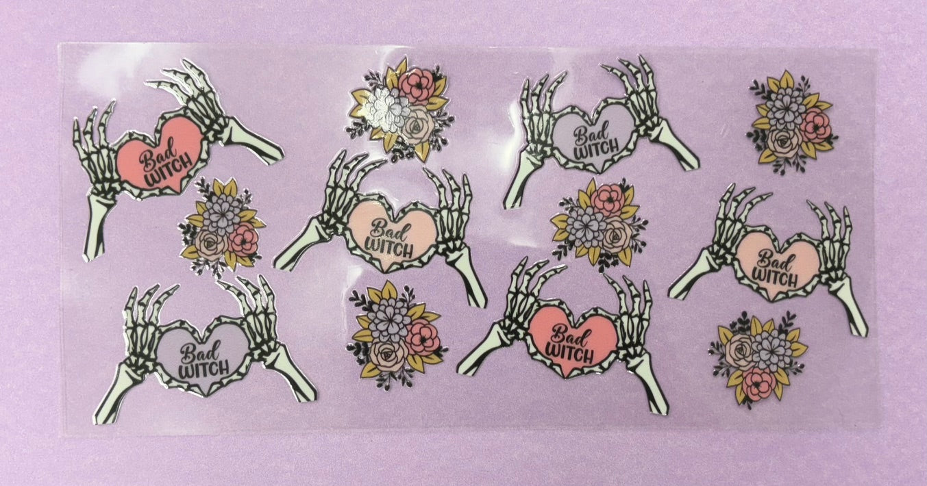 Decal - Skull Heart Hands