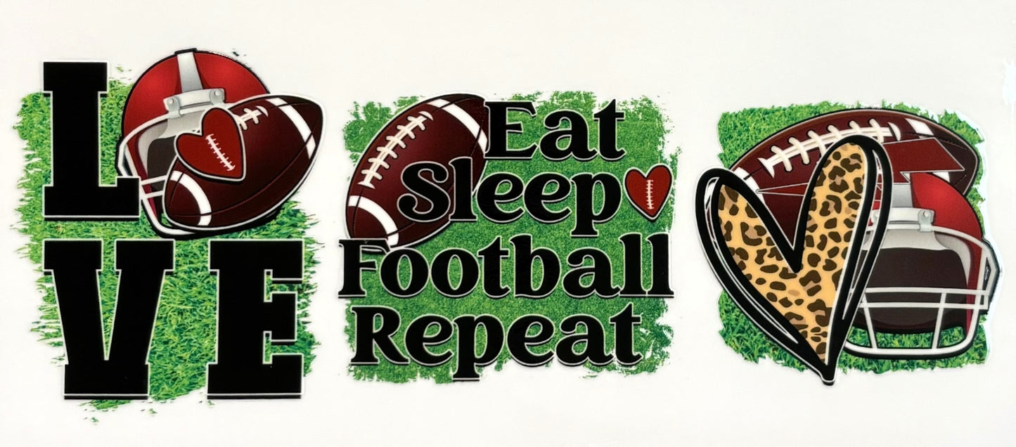Decal - Football Repeat